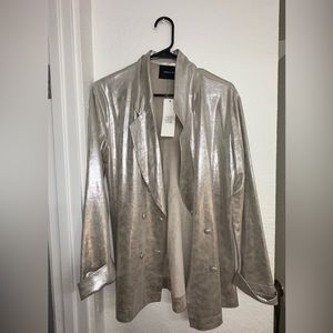 Jealous Tomato shimmer blazer Thrifted no size but fits like a S-M